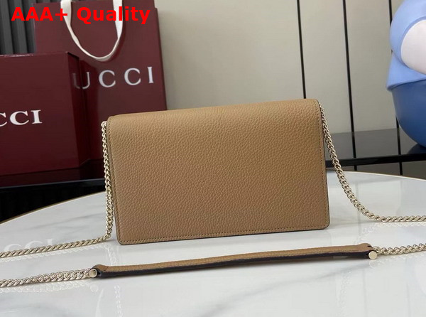 Gucci Dionysus Wallet On Chain Beige Leather 837373 Replica