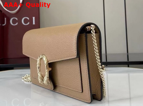 Gucci Dionysus Wallet On Chain Beige Leather 837373 Replica