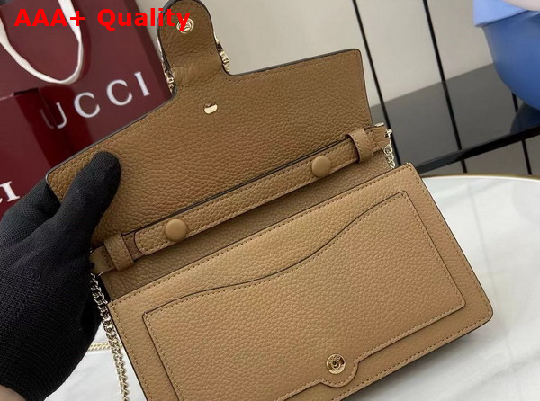 Gucci Dionysus Wallet On Chain Beige Leather 837373 Replica