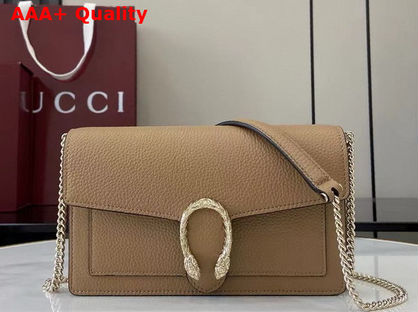 Gucci Dionysus Wallet On Chain Beige Leather 837373 Replica
