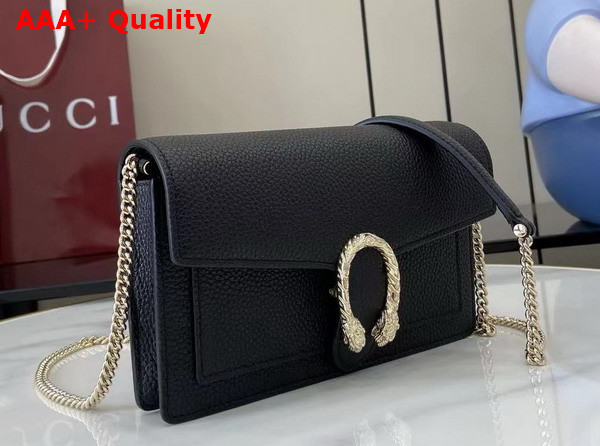 Gucci Dionysus Wallet On Chain Black Leather 837373 Replica