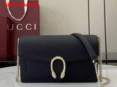 Gucci Dionysus Wallet On Chain Black Leather 837373 Replica
