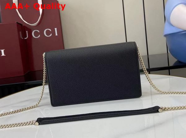 Gucci Dionysus Wallet On Chain Black Leather 837373 Replica