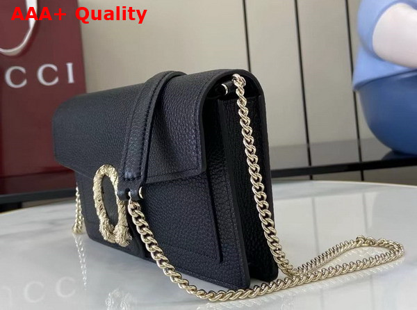 Gucci Dionysus Wallet On Chain Black Leather 837373 Replica