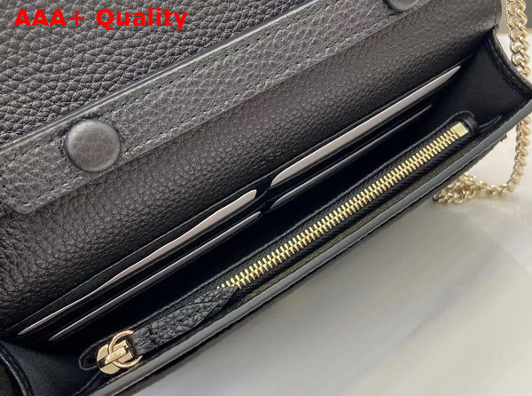 Gucci Dionysus Wallet On Chain Black Leather 837373 Replica