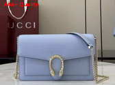 Gucci Dionysus Wallet On Chain Light Blue Leather 837373 Replica