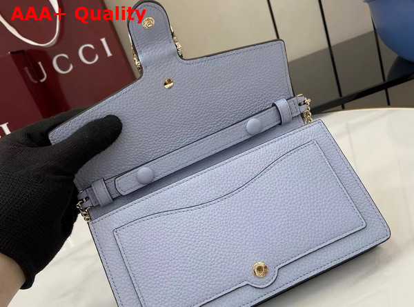 Gucci Dionysus Wallet On Chain Light Blue Leather 837373 Replica
