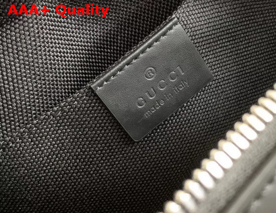 Gucci GG Black Shoulder Bag Black and Grey GG Supreme Canvas 574886 Replica
