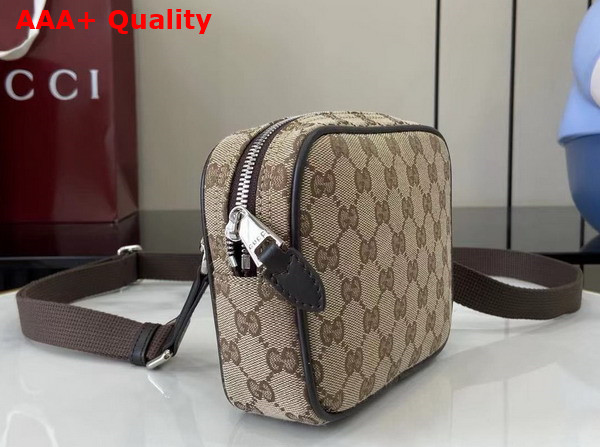 Gucci GG Canvas Mini Bag in Beige and Dark Brown GG Canvas 834268 Replica
