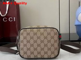 Gucci GG Canvas Mini Bag in Beige and Dark Brown GG Canvas 834268 Replica
