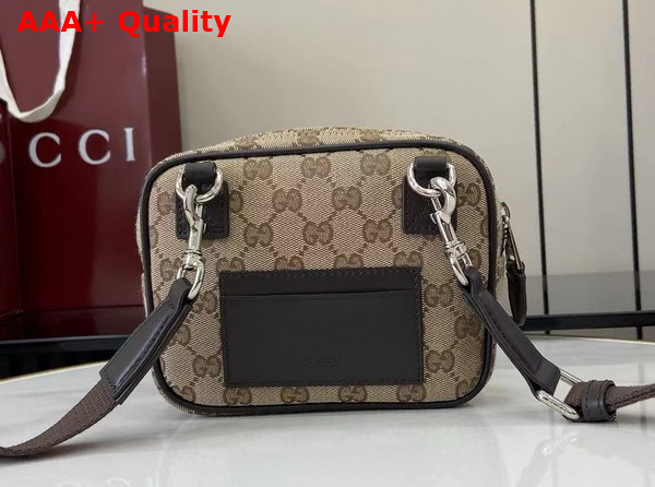 Gucci GG Canvas Mini Bag in Beige and Dark Brown GG Canvas 834268 Replica