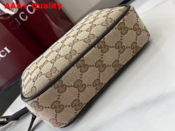 Gucci GG Canvas Mini Bag in Beige and Dark Brown GG Canvas 834268 Replica
