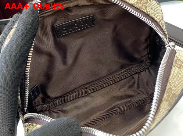 Gucci GG Canvas Mini Bag in Beige and Dark Brown GG Canvas 834268 Replica