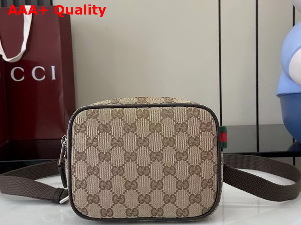 Gucci GG Canvas Mini Bag in Beige and Dark Brown GG Canvas 834268 Replica