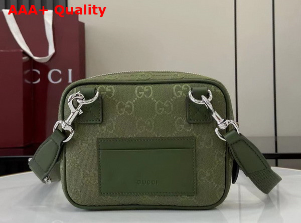 Gucci GG Canvas Mini Bag in Beige and Forest Green GG Canvas 834268 Replica