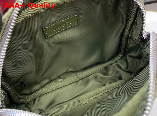 Gucci GG Canvas Mini Bag in Beige and Forest Green GG Canvas 834268 Replica