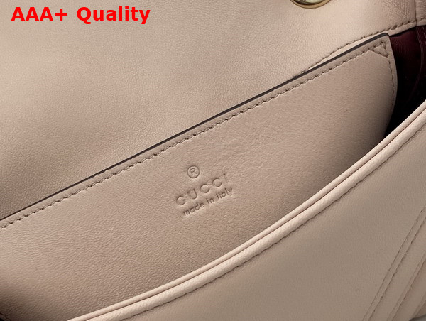 Gucci GG Marmont Small Shoulder Bag in Pale Pink Leather 837280 Replica