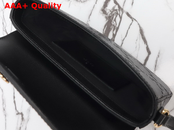 Gucci GG Super Mini Shoulder Bag in Black GG Leather 772794 Replica