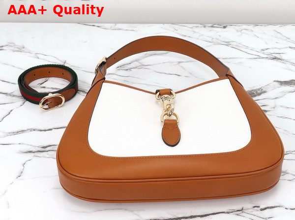 Gucci Jackie Small Shoulder Bag in White Canvas 782849 Replica