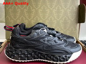 Gucci Mens Gucci Cub3d Sneaker in Black Demetra and Mesh 819709 Replica
