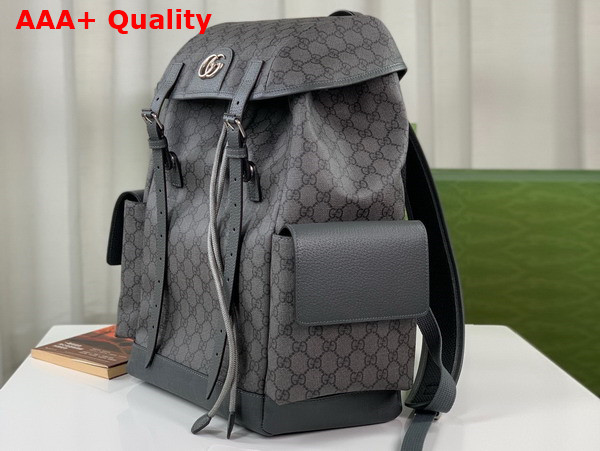 Gucci Ophidia GG Medium Backpack in Grey and Black GG Supreme Canvas 598140 Replica