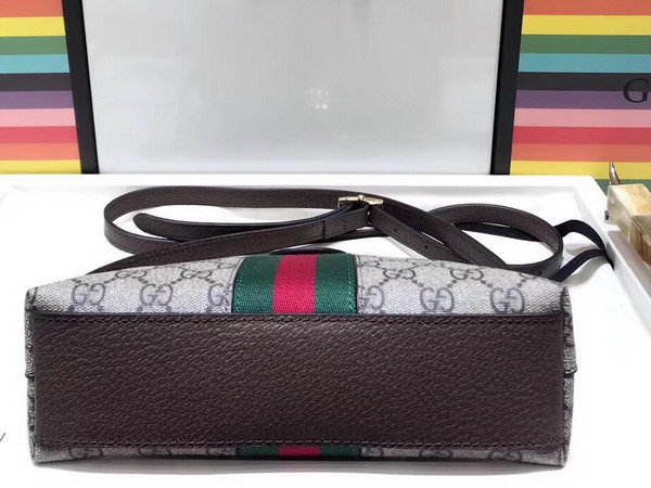Gucci Ophidia GG Small Shoulder Bag GG Supreme Canvas with Inlaid Web Stripe Detail