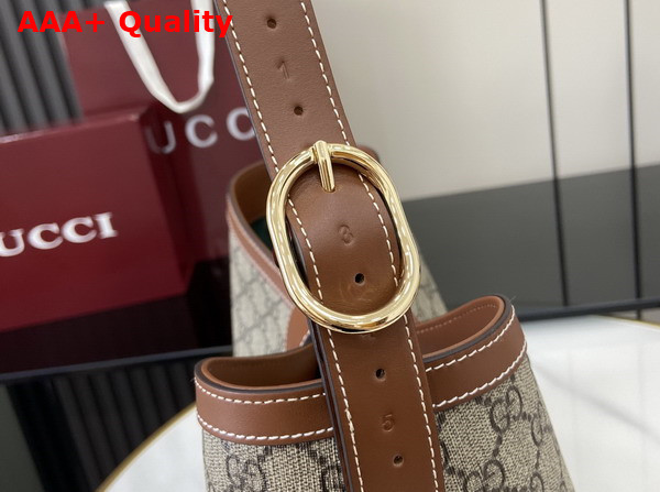 Gucci Padlock Medium Shoulder Bag in Beige and Ebony GG Supreme Canvas 839021 Replica