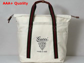 Gucci Printed Canvas Large Tote Bag in Off White Canvas 816863 Replica