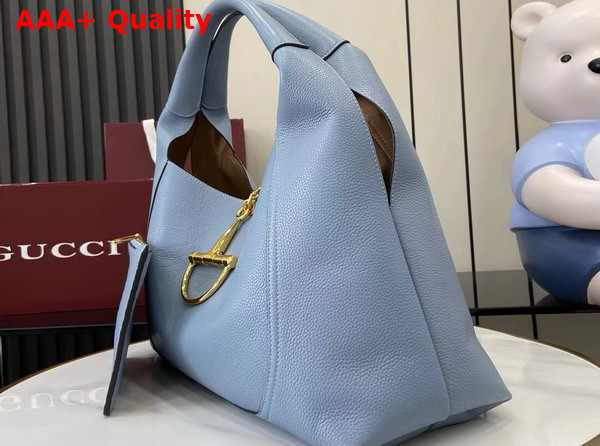 Gucci Softbit Maxi Shoulder Bag in Grey Leather 837466 Replica