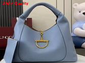 Gucci Softbit Maxi Shoulder Bag in Grey Leather 837466 Replica