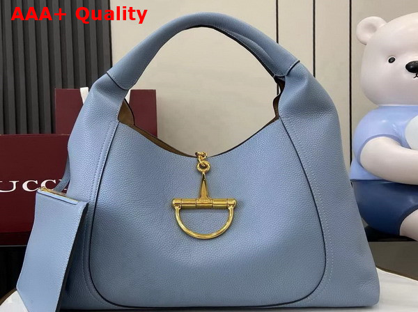 Gucci Softbit Maxi Shoulder Bag in Grey Leather 837466 Replica