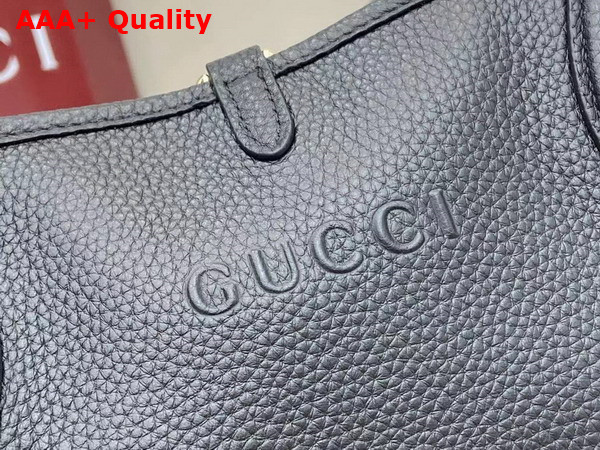 Gucci Totissima Large Reversible Tote Bag in Black Leather 839112 Replica