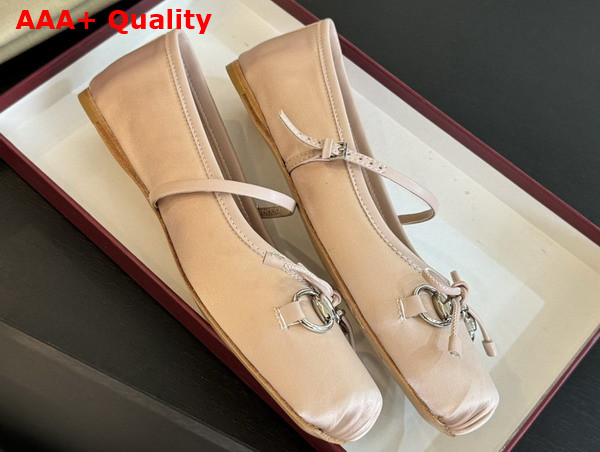Gucci Womens Gucci Horsebit Ballet Flat in Dust Rose Stain 814321 Replica