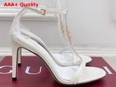 Gucci Womens Sandal with Bamboo in Ivory Patent Leather 835736 Replica