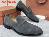Loro Piana Sergio Loafer in Grey Ox Leather for Men Replica