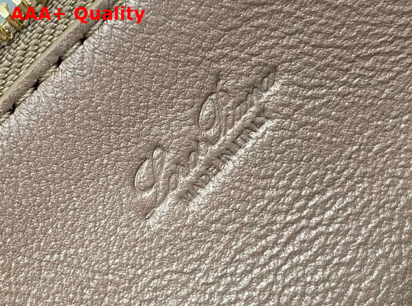 Loro Piana Small Ghiera Shopper Calfskin Fossil Sun Gold Replica