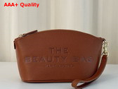 Marc Jacobs The Beauty Bag in Argan Oil Pebble Leather Replica