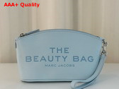 Marc Jacobs The Beauty Bag in Light Blue Pebble Leather Replica