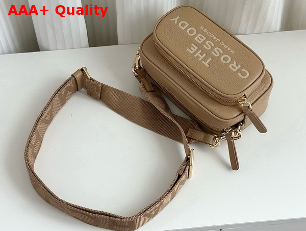 Marc Jacobs The Crossbody Bag in Camel Pebble Leather Replica