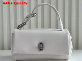 Marc Jacobs The Mini Dual Bag in Cloud White Smooth Italian Leather Replica