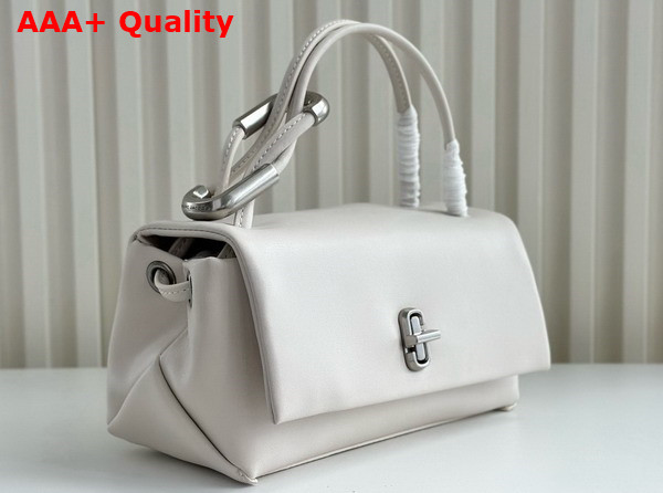 Marc Jacobs The Mini Dual Bag in Cloud White Smooth Italian Leather Replica