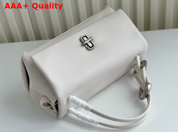 Marc Jacobs The Mini Dual Bag in Cloud White Smooth Italian Leather Replica