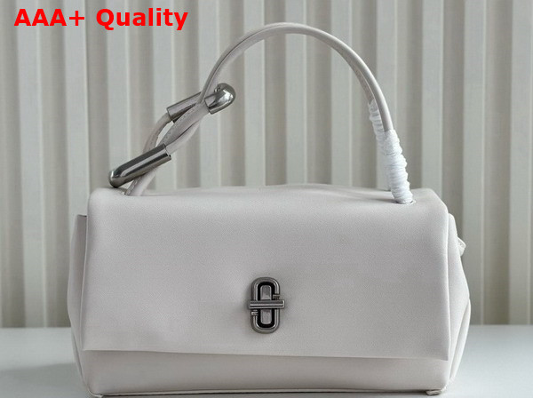 Marc Jacobs The Mini Dual Bag in Cloud White Smooth Italian Leather Replica