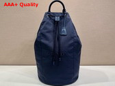 Prada Canvas Drawstring Duffle Bag in Baltic Blue 2VY011 Replica