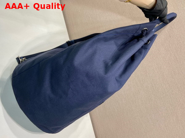 Prada Canvas Drawstring Duffle Bag in Baltic Blue 2VY011 Replica