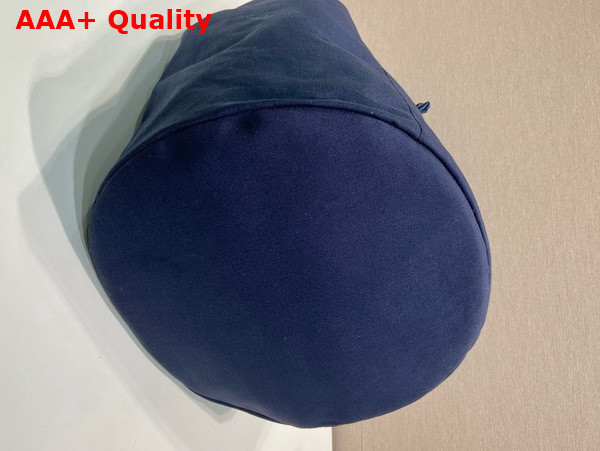 Prada Canvas Drawstring Duffle Bag in Baltic Blue 2VY011 Replica