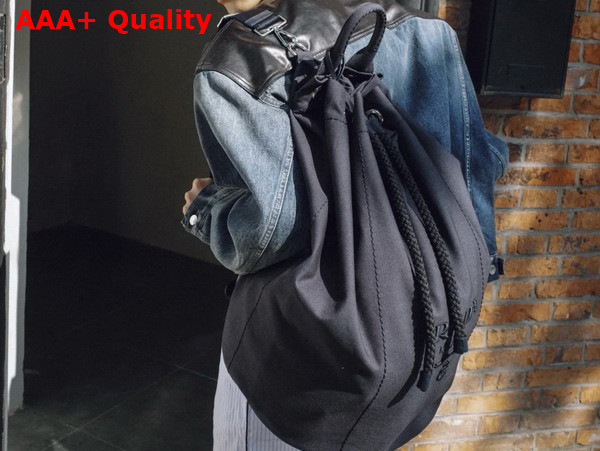 Prada Canvas Drawstring Duffle Bag in Baltic Blue 2VY011 Replica