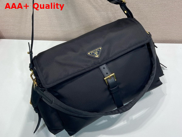 Prada Explore Large Re Nylon Shoulder Bag in Black 1BD391 Replica