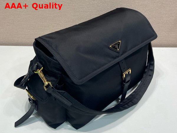 Prada Explore Large Re Nylon Shoulder Bag in Black 1BD391 Replica