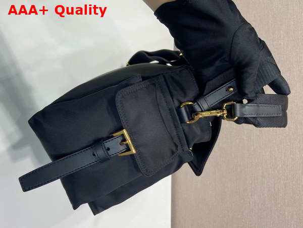 Prada Explore Large Re Nylon Shoulder Bag in Black 1BD391 Replica